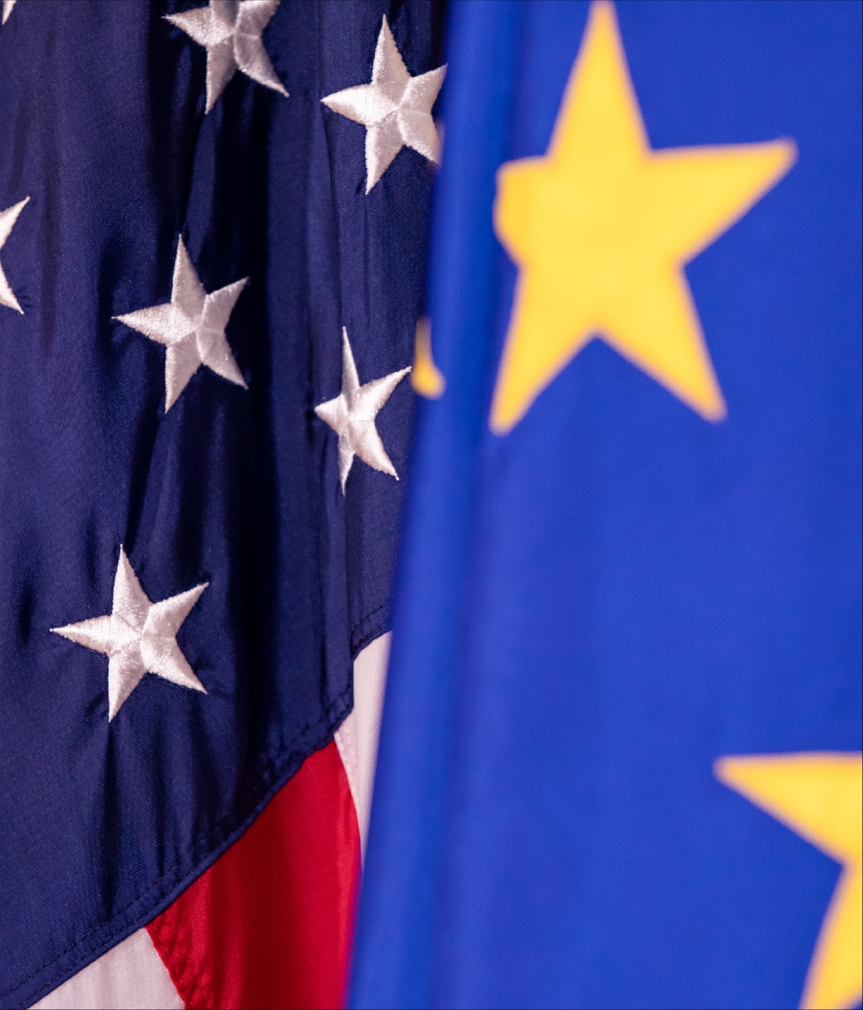 US and EU flags